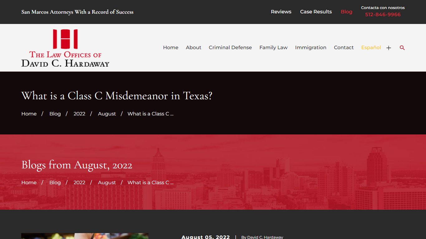 What is a Class C Misdemeanor in Texas? - davidhardawaylaw.com